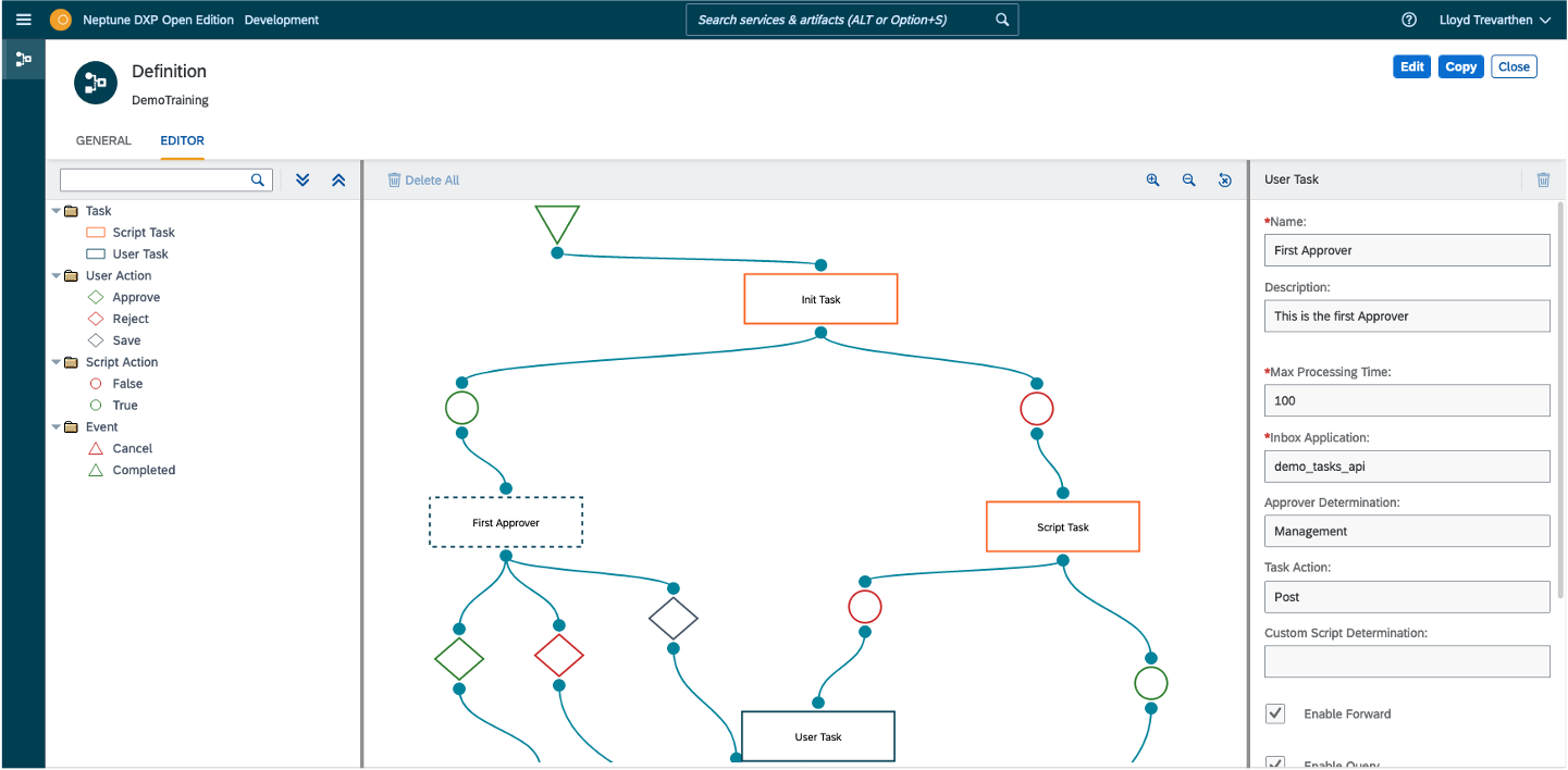 screenshot of Neptune DXP
